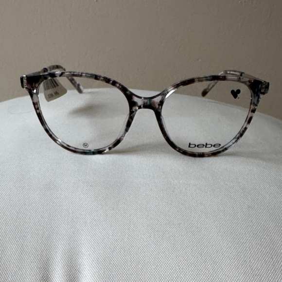 bebe Accessories - Bebe Women's Elegant Patterned Glasses - Blue/Brown Floral BB5215